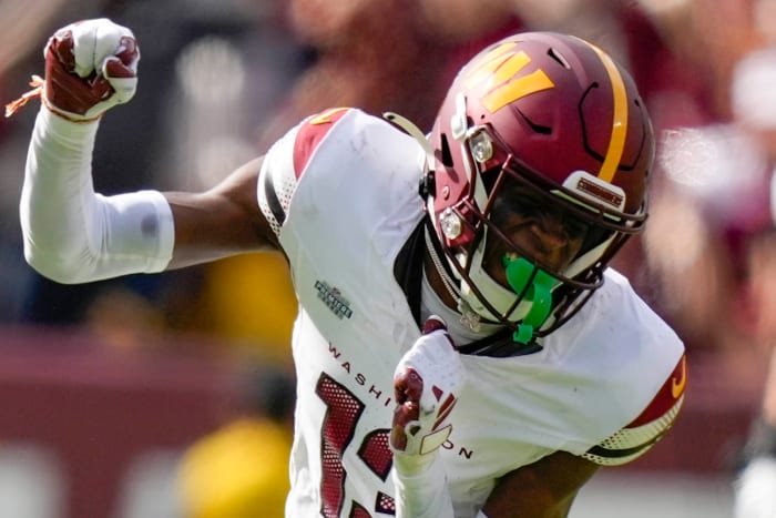 Washington Commanders cornerback Emmanuel Forbes has flashed in his rookie season.